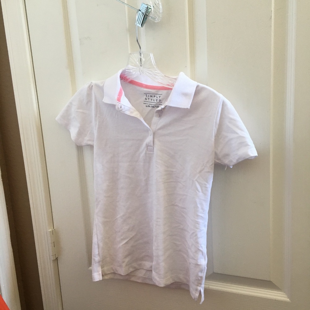 FINAL MARKDOWN Girls simply styled polo shirt large 10/12